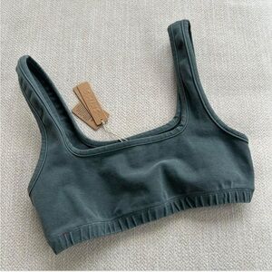 SKIMS Blue Sea Bra top small deep sea blue/green